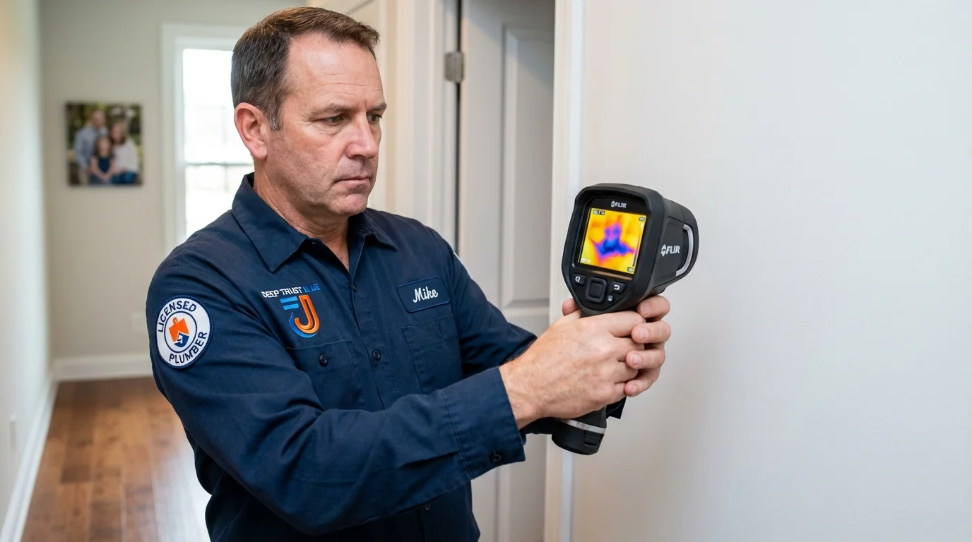 Thermal imaging leak detection by Johns Plumbing LLC in Pinckneyville